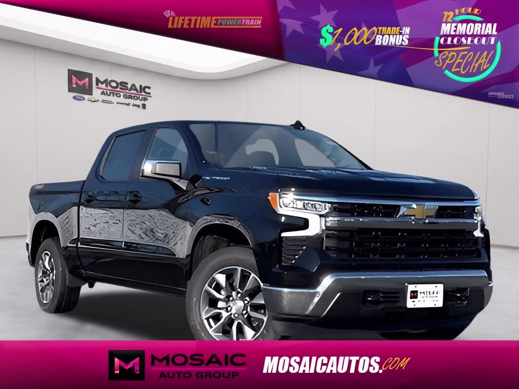 2026 Black Chevrolet Silverado 1500 LT 4X4 Truck