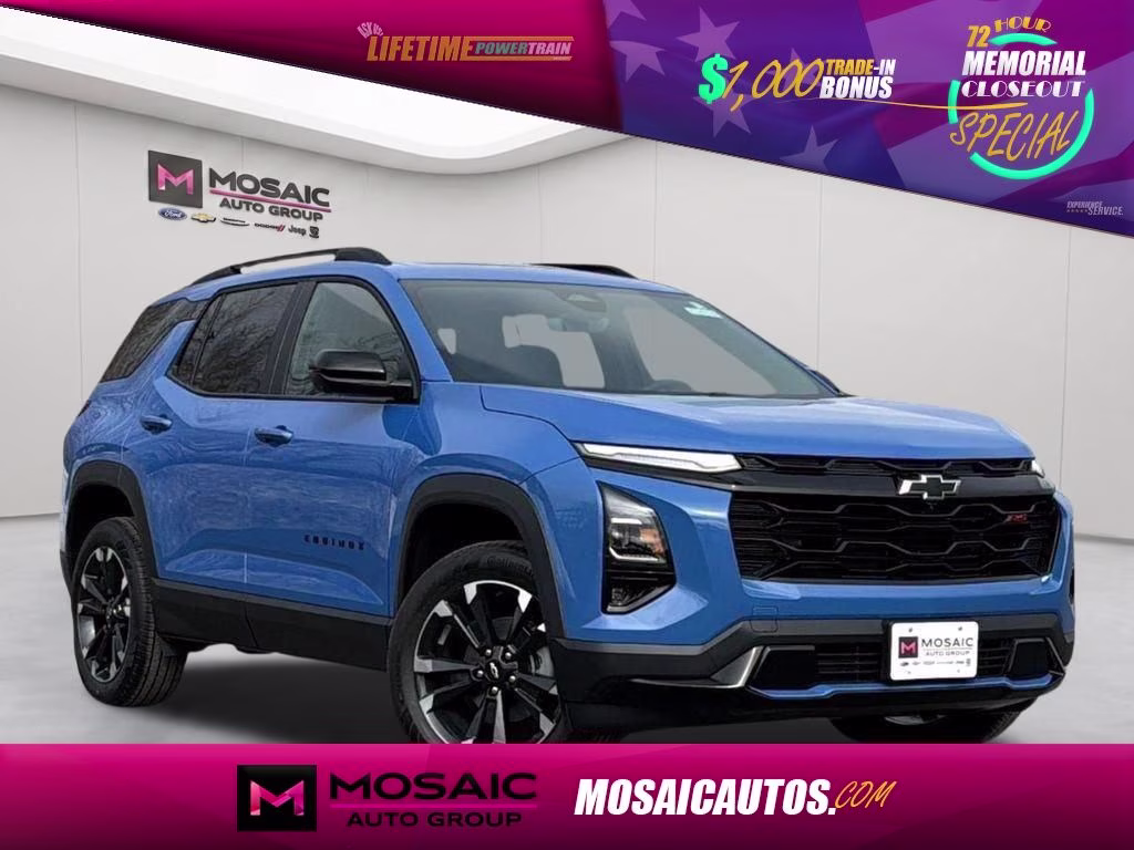 2026 Reef Blue Metallic Chevrolet Equinox RS AWD SUV