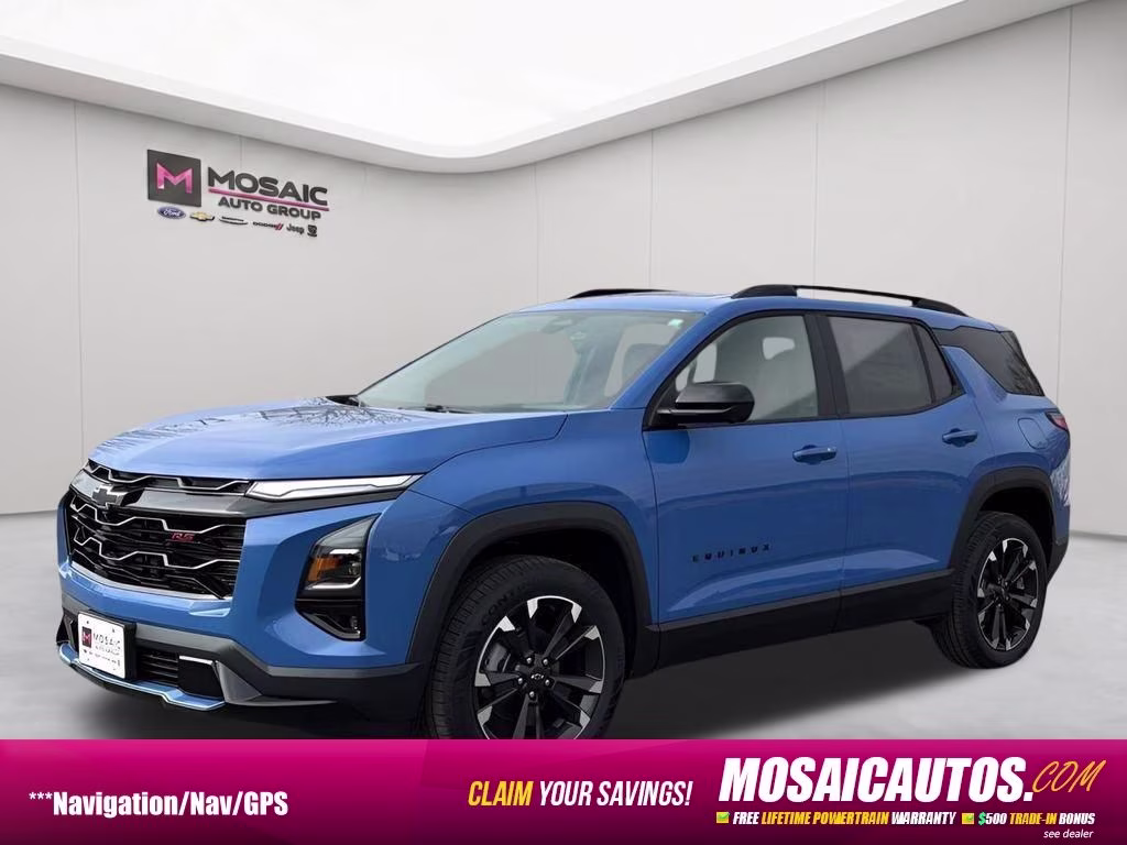 2026 Reef Blue Metallic Chevrolet Equinox RS AWD SUV