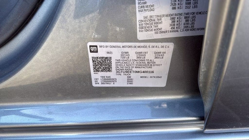 2021 Satin Steel Metallic GMC Sierra 1500 AT4 4X4 Truck