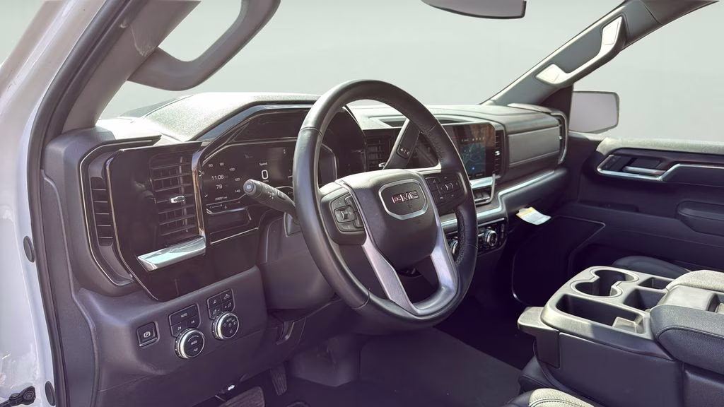 2025 Summit White GMC Sierra 1500 SLT 4X4 Truck
