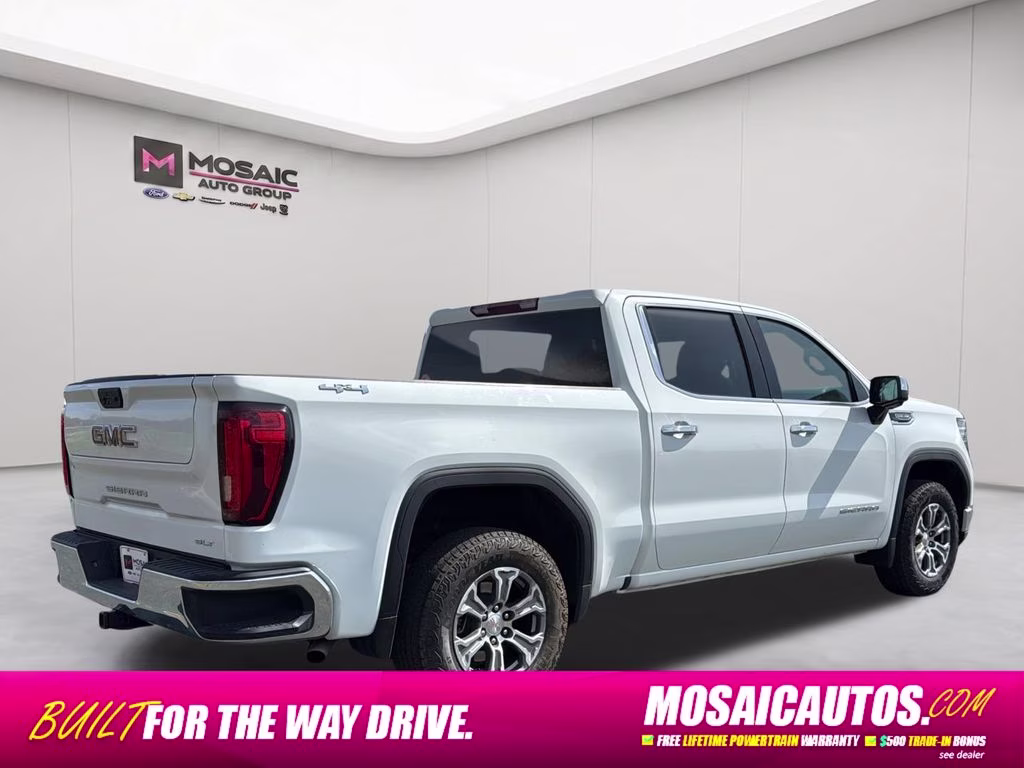 2025 Summit White GMC Sierra 1500 SLT 4X4 Truck