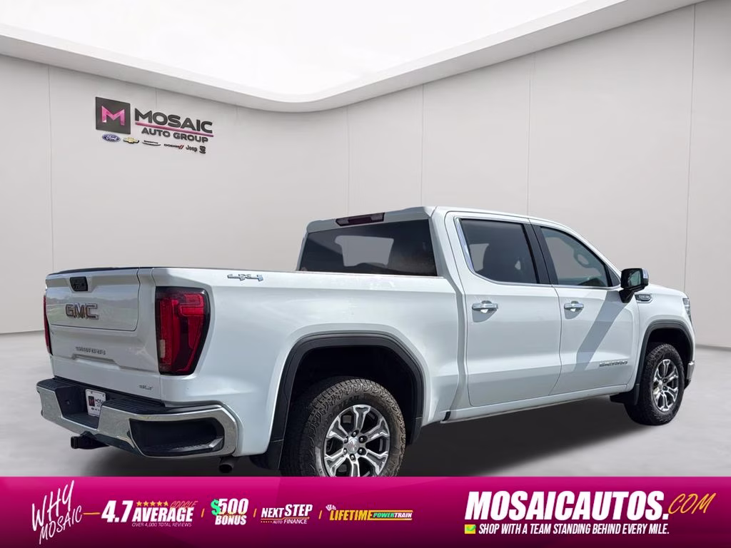 2025 Summit White GMC Sierra 1500 SLT 4X4 Truck