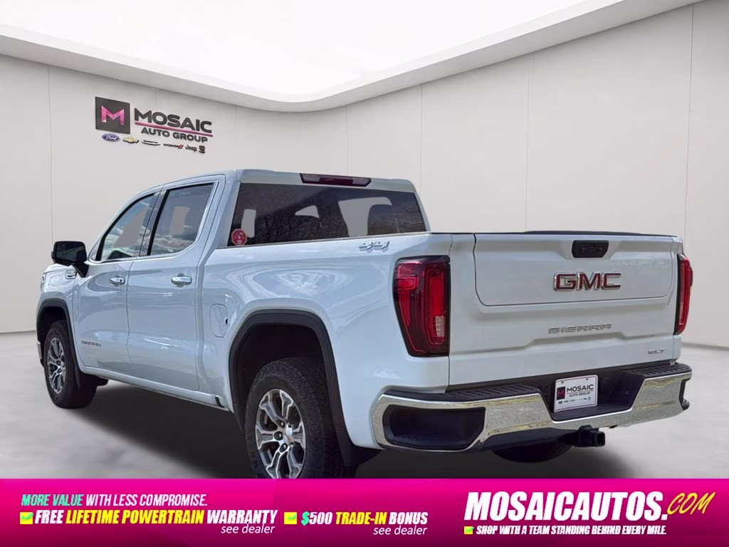 2025 Summit White GMC Sierra 1500 SLT 4X4 Truck