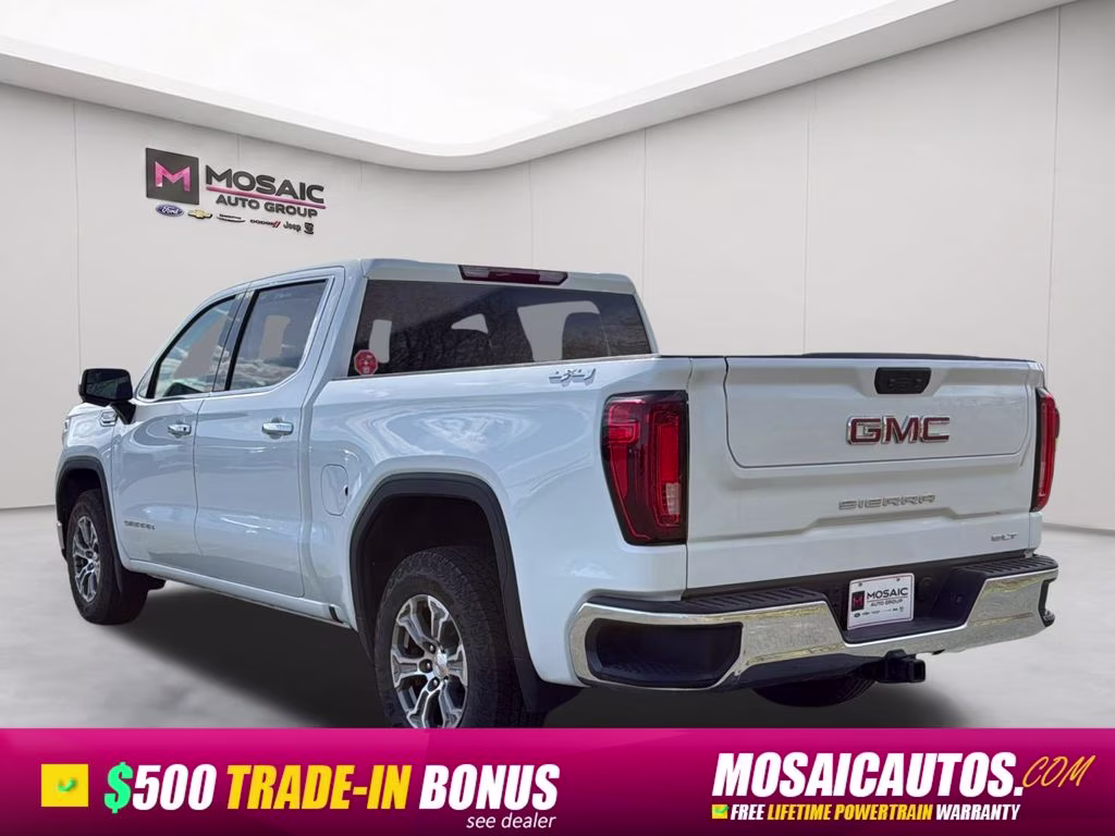 2025 Summit White GMC Sierra 1500 SLT 4X4 Truck