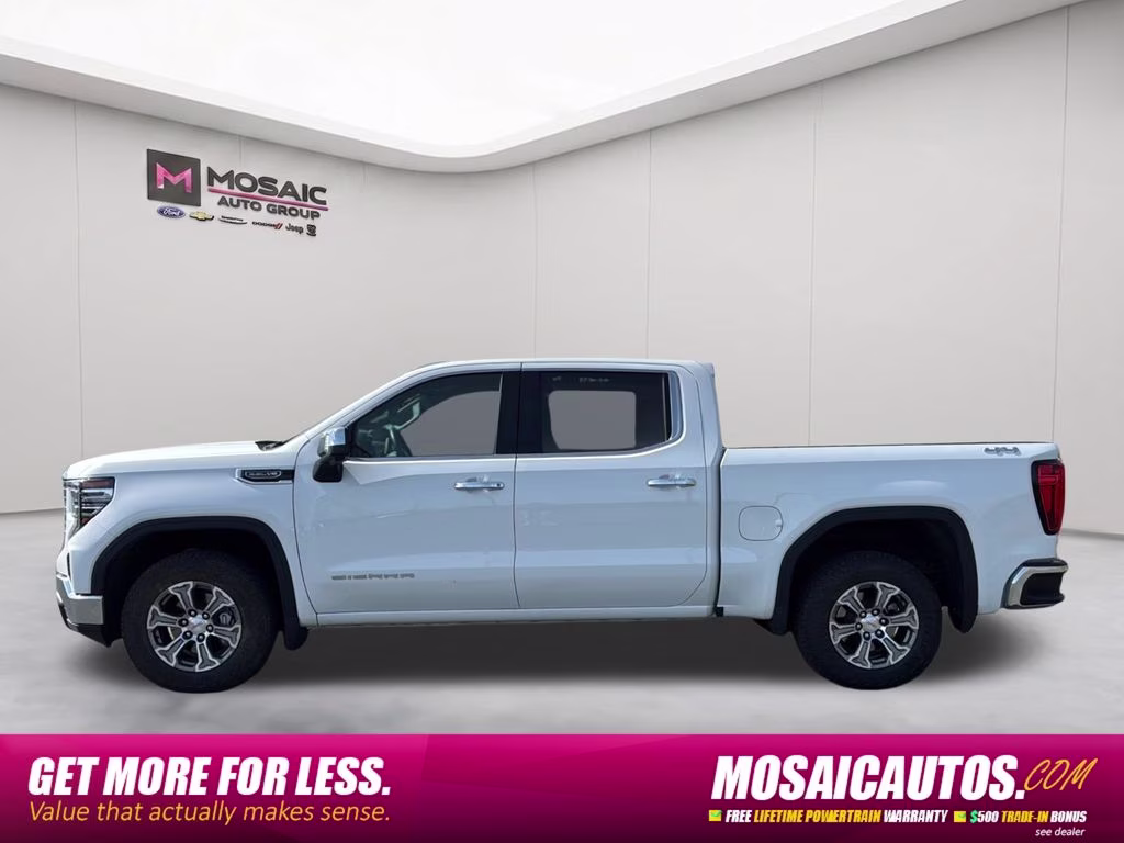 2025 Summit White GMC Sierra 1500 SLT 4X4 Truck
