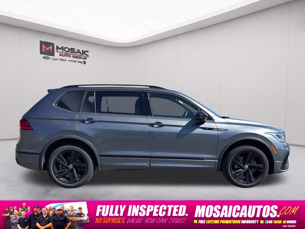2023 Platinum Gray Metallic Volkswagen Tiguan 2.0T SE R-Line Black AWD SUV