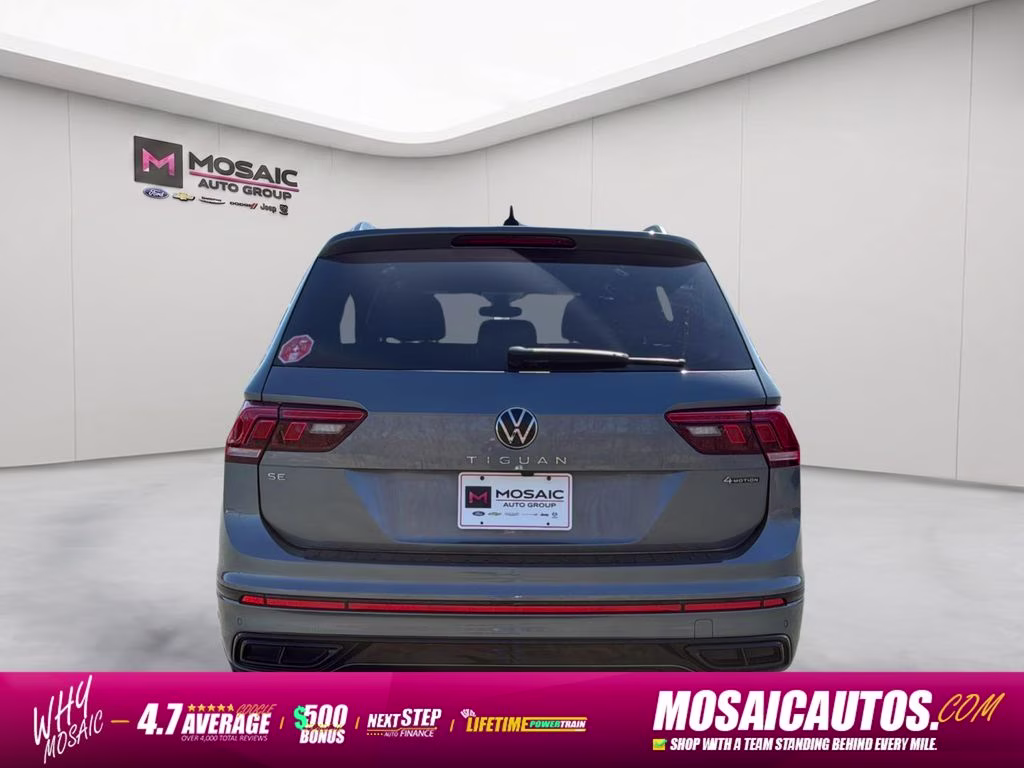 2023 Platinum Gray Metallic Volkswagen Tiguan 2.0T SE R-Line Black AWD SUV