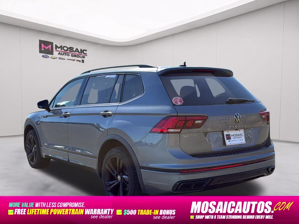 2023 Platinum Gray Metallic Volkswagen Tiguan 2.0T SE R-Line Black AWD SUV