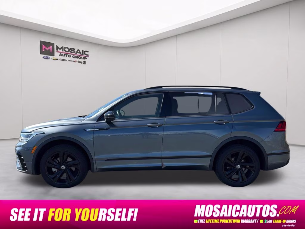 2023 Platinum Gray Metallic Volkswagen Tiguan 2.0T SE R-Line Black AWD SUV