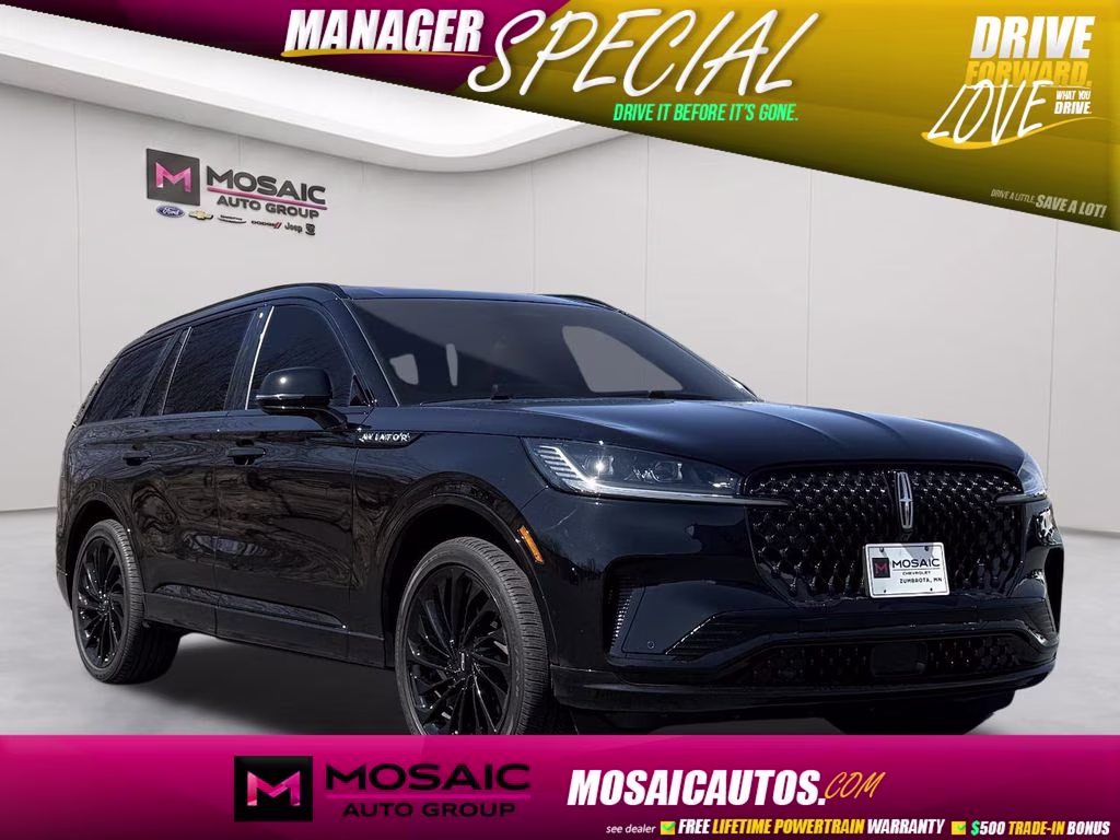 2025 Black Lincoln Aviator Reserve AWD SUV