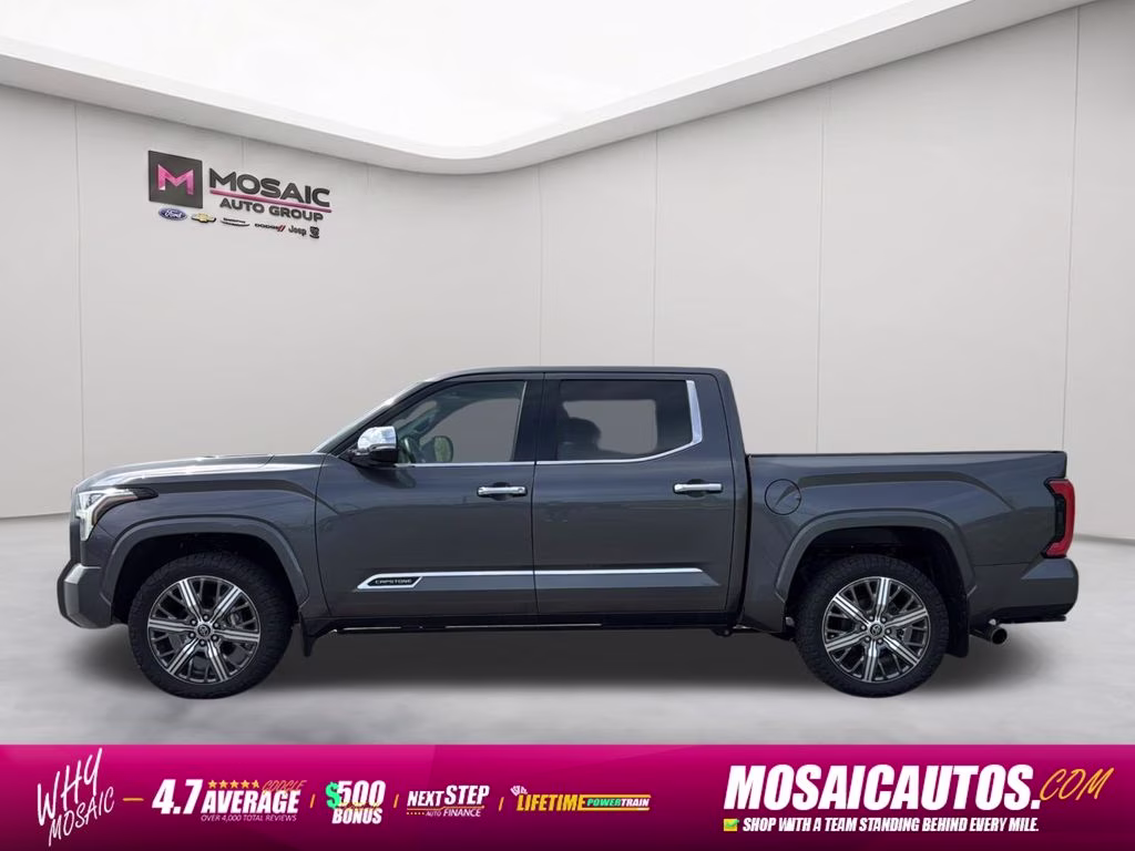 2023 Magnetic Gray Metallic Toyota Tundra Hybrid Capstone 4X4 Truck