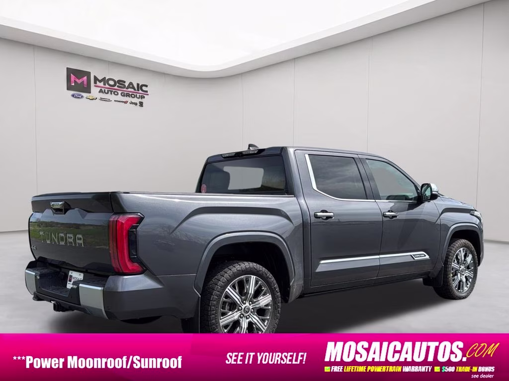 2023 Magnetic Gray Metallic Toyota Tundra Hybrid Capstone 4X4 Truck
