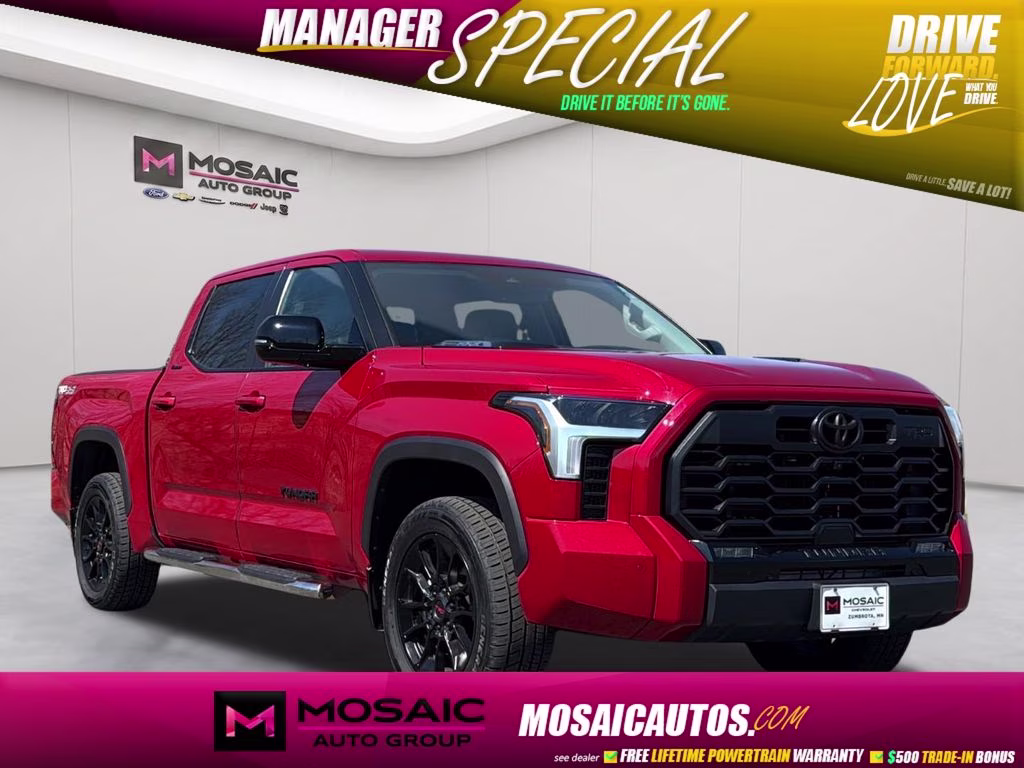 2024 Supersonic Red Toyota Tundra Hybrid Limited 4X4 Truck