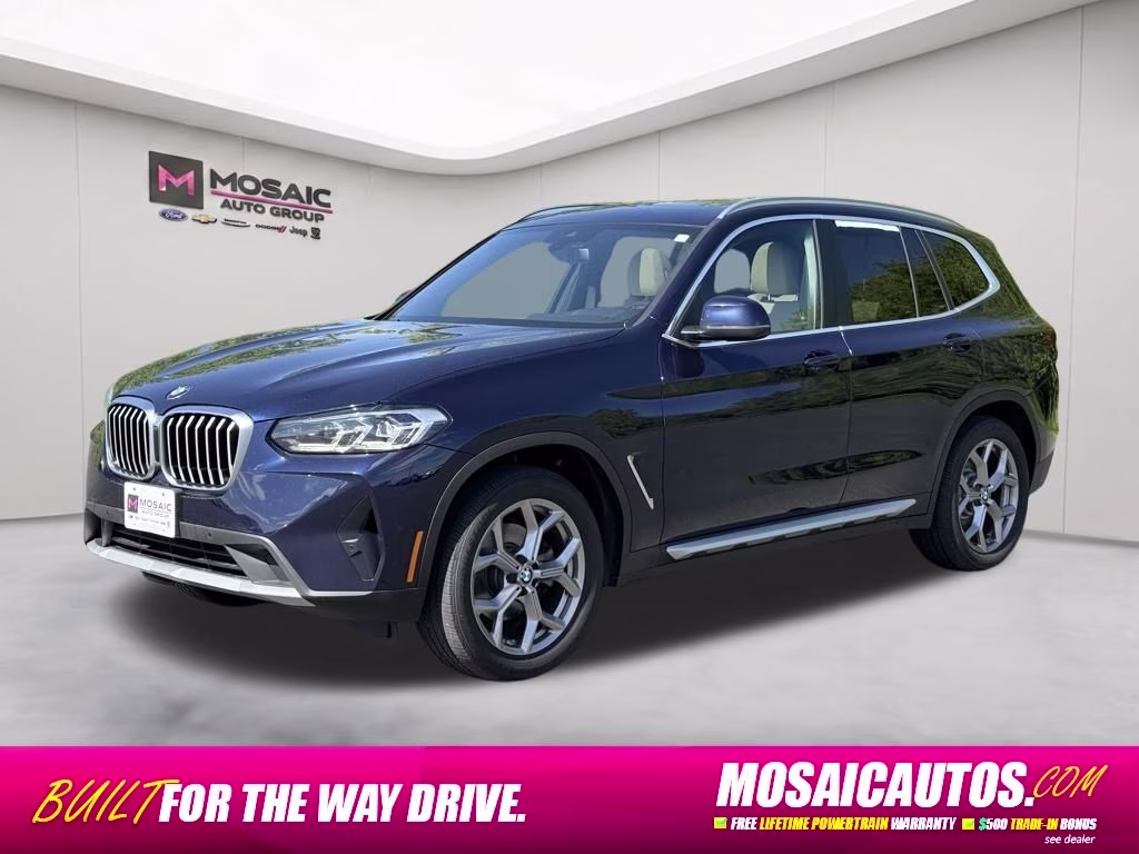 2022 Blue BMW X3 xDrive30i AWD SUV