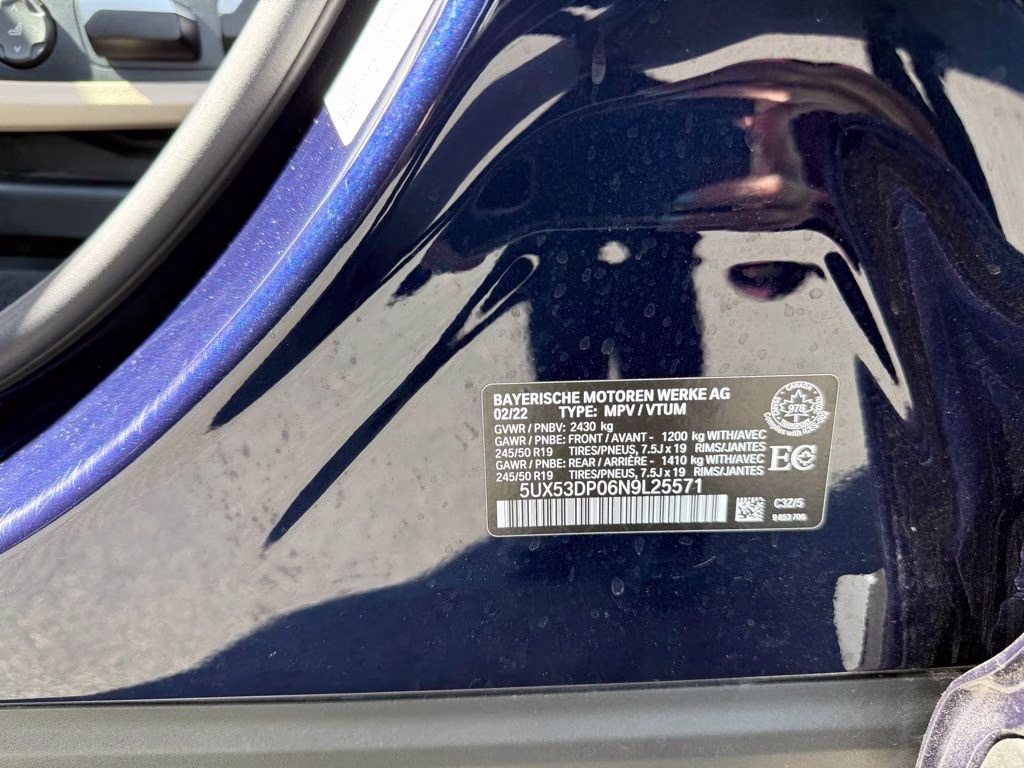2022 Blue BMW X3 xDrive30i AWD SUV