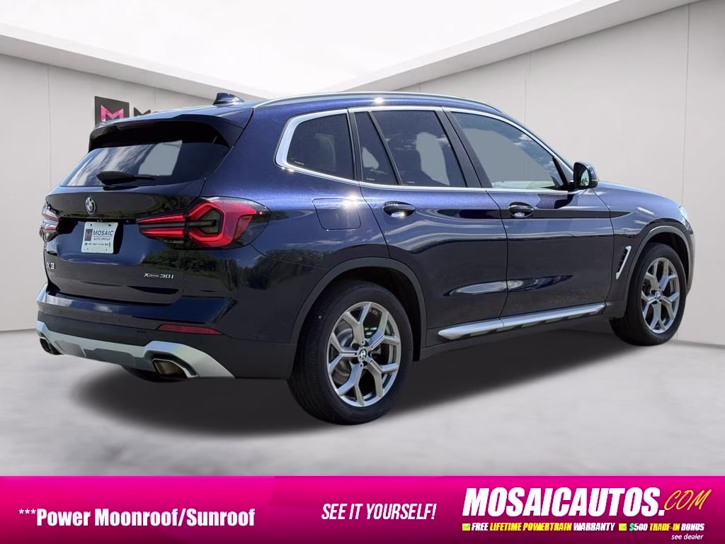 2022 Blue BMW X3 xDrive30i AWD SUV