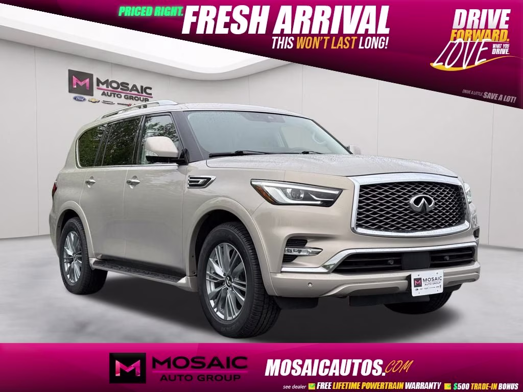 2023 Champagne Quartz INFINITI QX80 LUXE 4X4 SUV