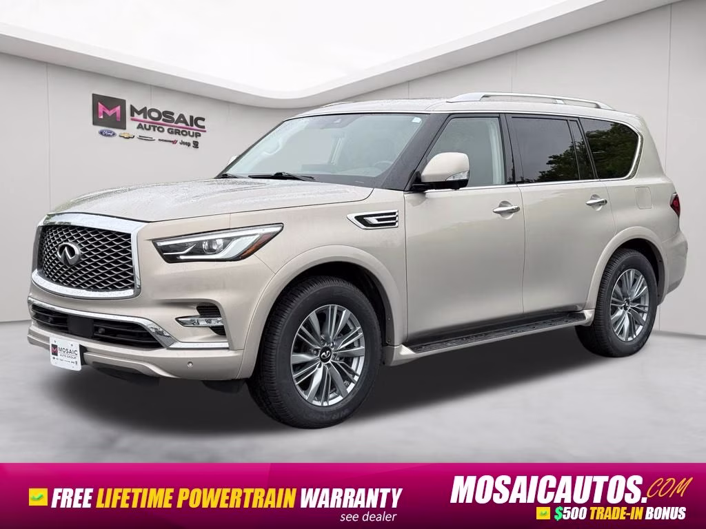 2023 Champagne Quartz INFINITI QX80 LUXE 4X4 SUV