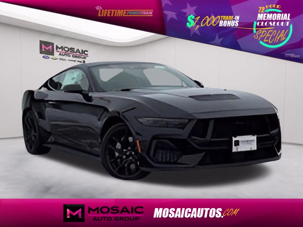 2026 Shadow Black Ford Mustang GT Premium RWD Coupe