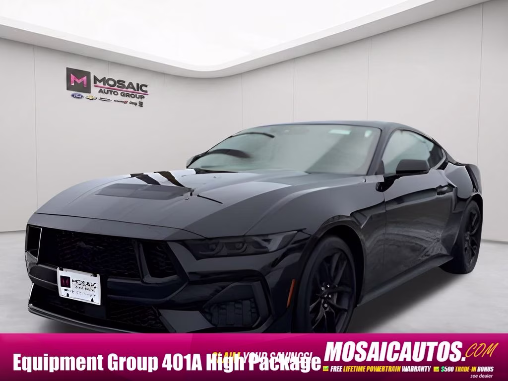 2026 Shadow Black Ford Mustang GT Premium RWD Coupe