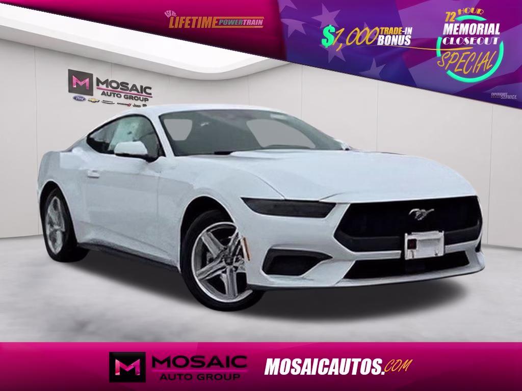 2026 Oxford White Ford Mustang EcoBoost Premium RWD Coupe