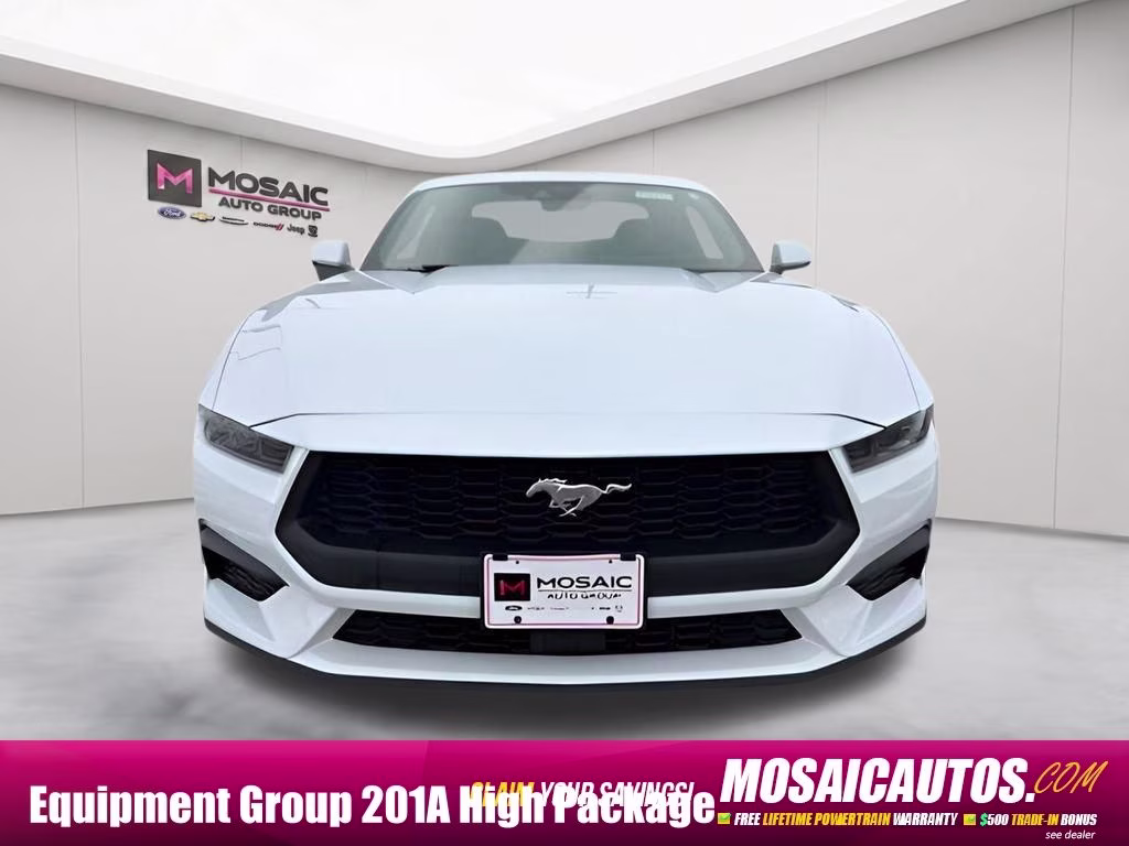 2026 Oxford White Ford Mustang EcoBoost Premium RWD Coupe
