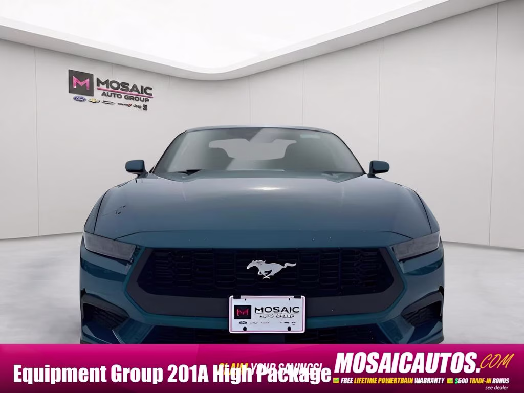 2026 Adriatic Blue Metallic Ford Mustang EcoBoost Premium RWD Coupe