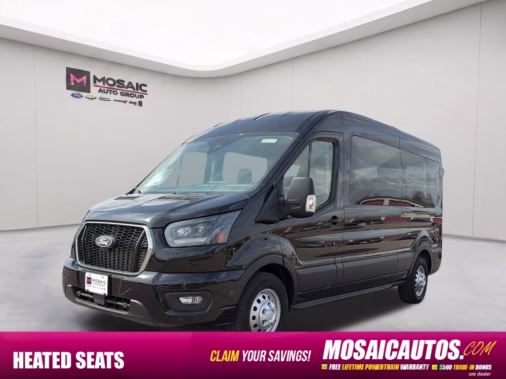 2026 Agate Black Metallic Ford Transit-350 XLT AWD Crossover