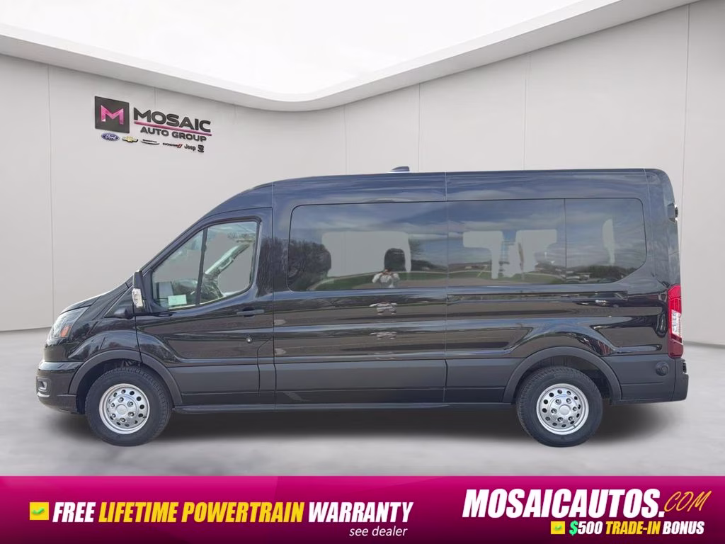 2026 Agate Black Metallic Ford Transit-350 XLT AWD Crossover