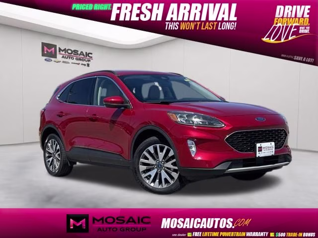 2020 Red Metallic Ford Escape Titanium AWD SUV