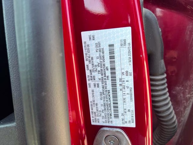 2020 Red Metallic Ford Escape Titanium AWD SUV