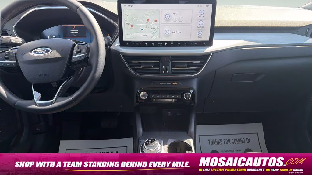2023 Black Metallic Ford Escape Platinum AWD SUV