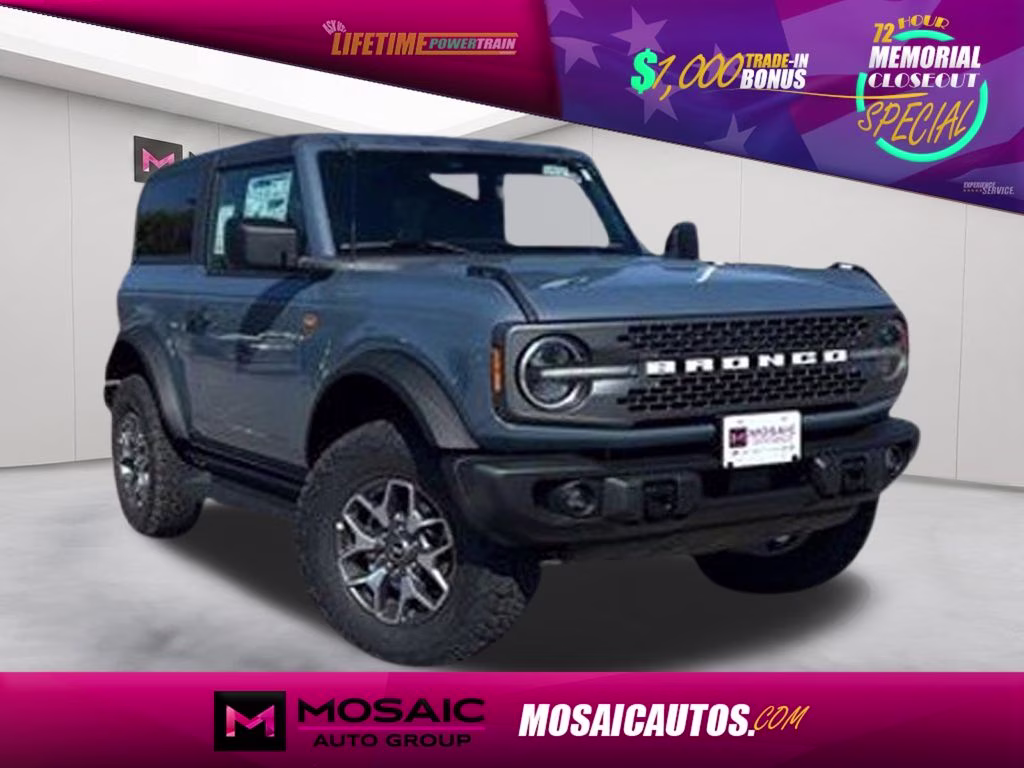 2025 Azure Gray Metallic Ford Bronco Badlands 4X4 SUV