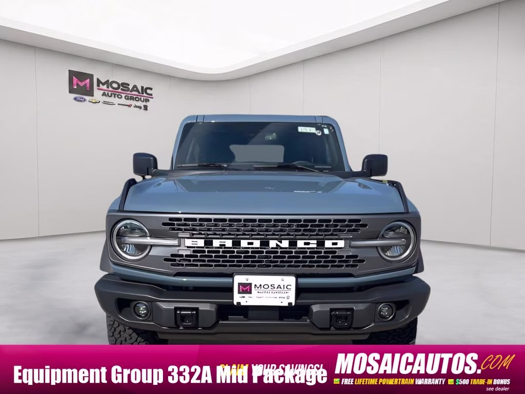2025 Azure Gray Metallic Ford Bronco Badlands 4X4 SUV
