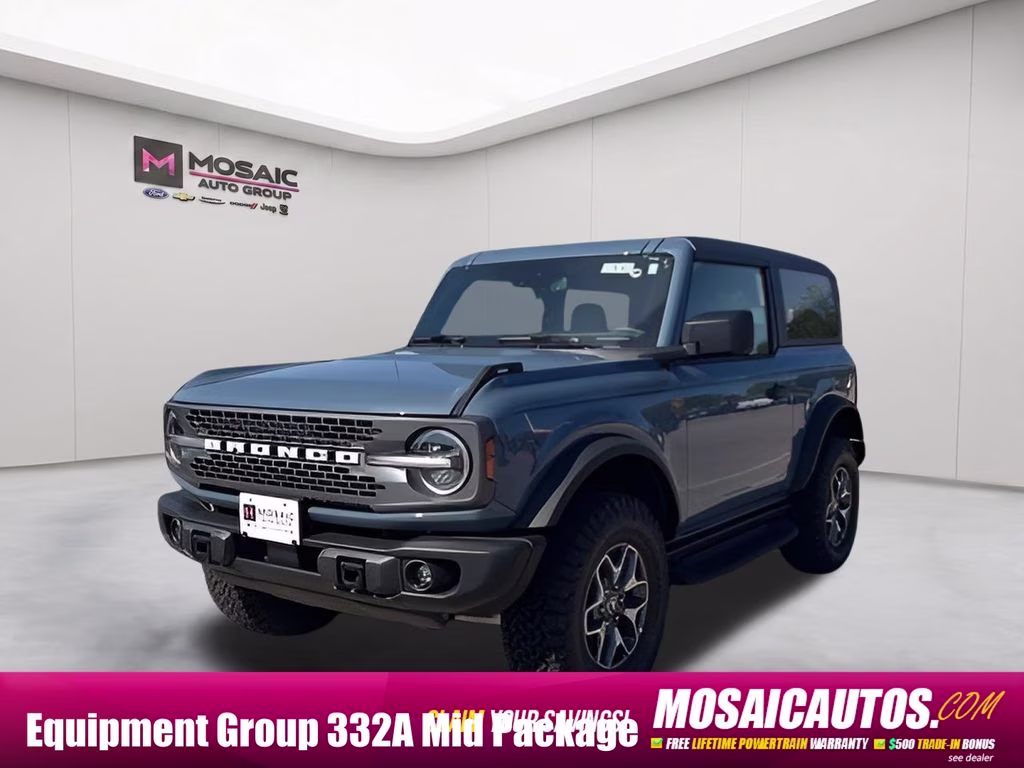 2025 Azure Gray Metallic Ford Bronco Badlands 4X4 SUV