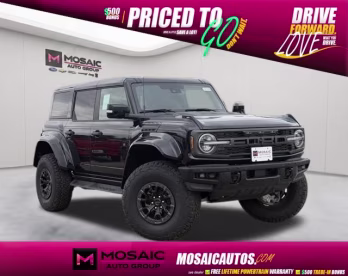 2025 Shadow Black Ford Bronco Raptor 4X4 SUV