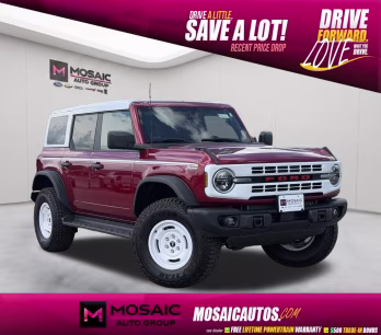 2026 Ruby Red Metallic Tinted Clearcoat Ford Bronco Heritage Edition 4X4 SUV