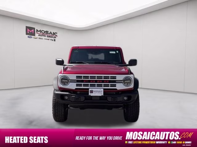 2026 Ruby Red Metallic Tinted Clearcoat Ford Bronco Heritage Edition 4X4 SUV