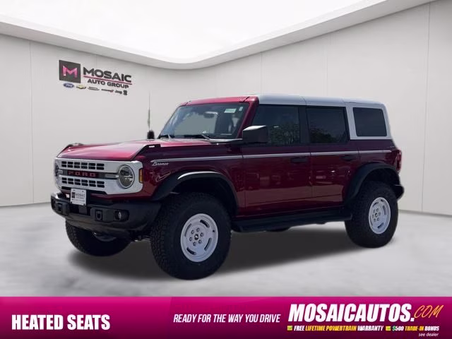 2026 Ruby Red Metallic Tinted Clearcoat Ford Bronco Heritage Edition 4X4 SUV