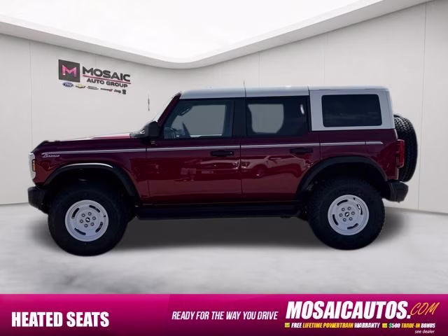 2026 Ruby Red Metallic Tinted Clearcoat Ford Bronco Heritage Edition 4X4 SUV