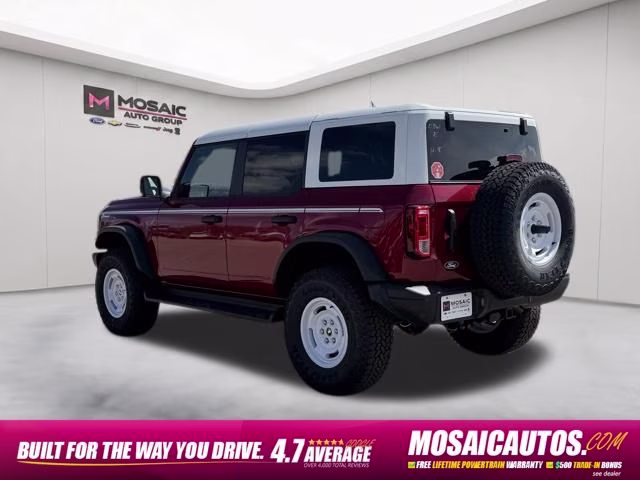 2026 Ruby Red Metallic Tinted Clearcoat Ford Bronco Heritage Edition 4X4 SUV