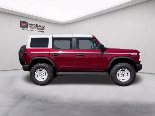 2026 Ruby Red Metallic Tinted Clearcoat Ford Bronco Heritage Edition 4X4 SUV