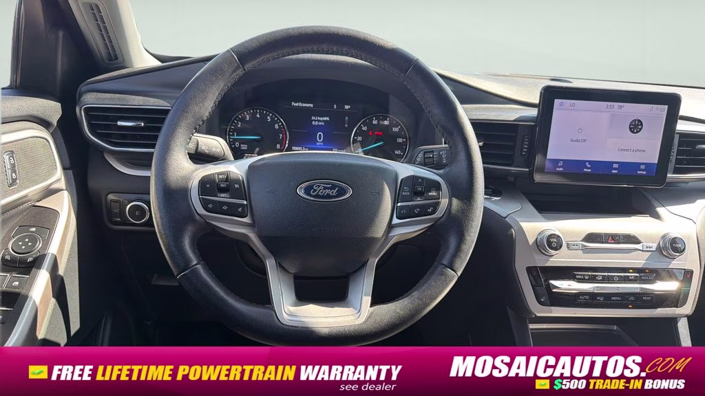 2023 Black Metallic Ford Explorer XLT 4X4 SUV