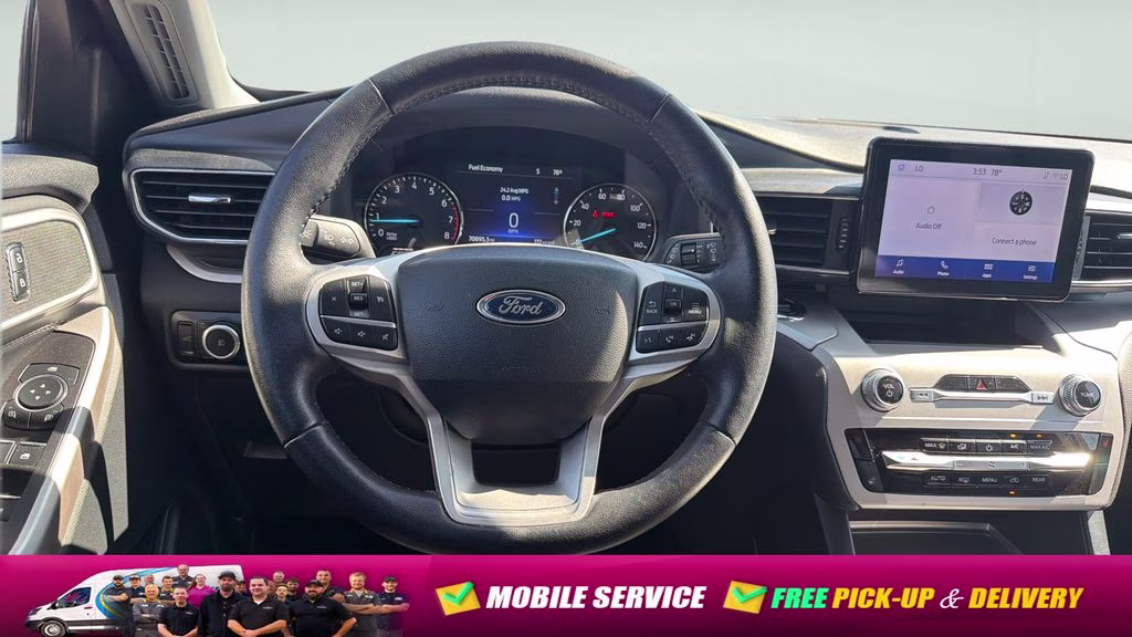 2023 Black Metallic Ford Explorer XLT 4X4 SUV
