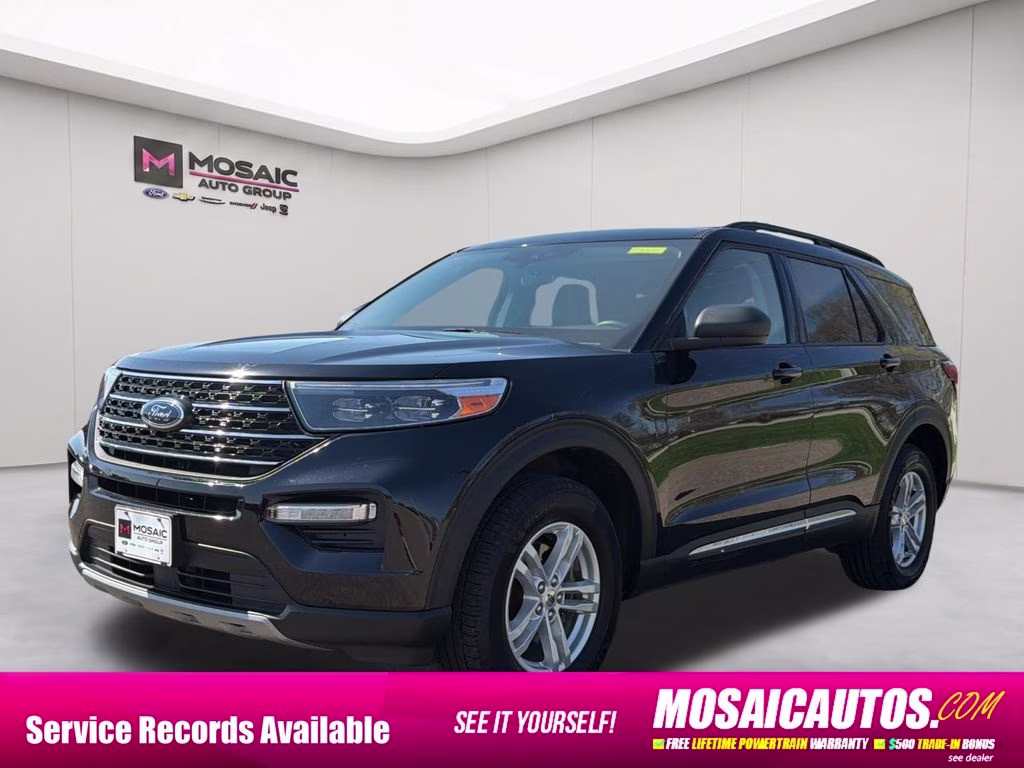 2023 Black Metallic Ford Explorer XLT 4X4 SUV