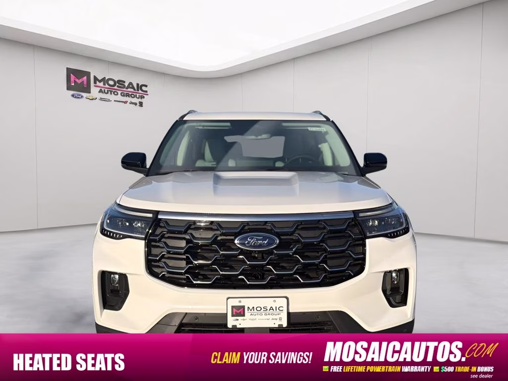 2026 White Metallic Ford Explorer Platinum 4X4 SUV