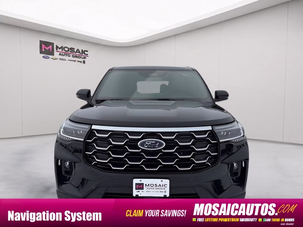 2026 Agate Black Metallic Ford Explorer Platinum 4X4 SUV