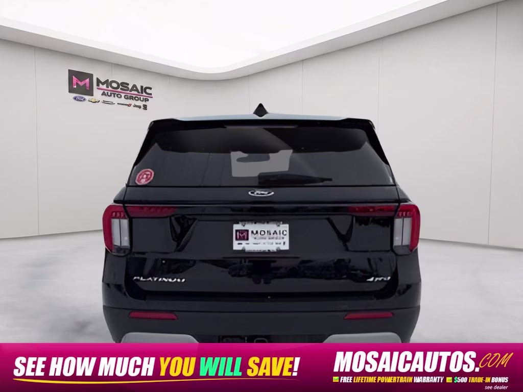2026 Agate Black Metallic Ford Explorer Platinum 4X4 SUV