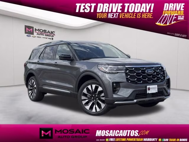 2026 Carbonized Gray Metallic Ford Explorer Platinum 4X4 SUV